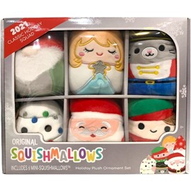 Squishmallows 2021 Holiday Plush Ornament Set (Classic Holiday Squad)