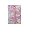 Mini Zipper Pouch (Pink and Green, Dip Dye)