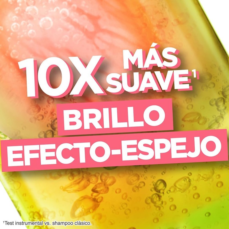 Garnier Fructis Adiós Esponjado Tratamiento Keratin Glow Water Antifrizz, 180ml