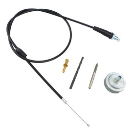 Throttle Cable Kit, Fits for Yamaha Blaster 200 1988-2006, Removal Eliminator Kit Including Throttle Cable Cap Idle Screw, Replace 2XJ-26311-01-00