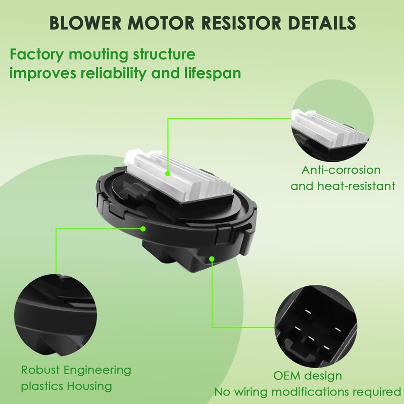 PUAMRPTS HVAC Heater Blower Motor Resistor - Compatible with Mazda