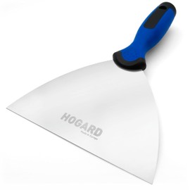 HOGARD Premium Drywall Spatula, Professional Wide Spatula for Plaster Work with Putty, Wide Smoothing Spatula with Comfort Grip, EU Quality, 150 mm
