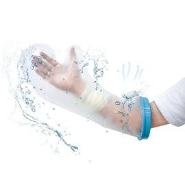Anseom Cast Protector Waterproof Arm, Reusable Cast Protection Waterproof for Shower Adults Bandage Protection Shower Protection Arm Plaster Shower Cover for Hand Elbow and Wrist 65 cm