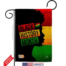African History Month Garden Flag Set Mailbox Hanger Black Lives Matter BLMCelebrates Americans Heritage Small Decorative Gift Yard House Banner Double-Sided Made In USA 13 X 18.5