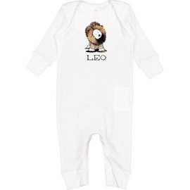 inktastic LEO Lion Westie Baby Romper Coveralls Newborn White - KiniArt 5e53