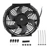 JDMSPEED New 2 Sets Universal 10'' Electric Radiator Cooling Slim