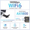 AX1800 WiFi 6 USB Adapter, Dual Band 2.4G+5G Wireless Network