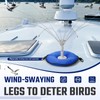 Salcod Bird Deterrent Outdoor 360° Wind-Powered Spinning Device, Stainless Steel