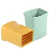 Cup Slicers Set: Green & Yellow, 2-Piece Fruit & Vegetable
