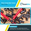 SharkBite 1/2 Inch Poly Crimp Ball Valve, Pack of 2,