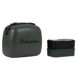 Lunch Tote Cooler Bag | Retro Lunch Box Picnic Reusable Lunch Bag Vintage Mini Cooler Hand Bag Includes 2 Food Containers! Food & Drinks Work, Travel, Beach, Camping Hiking 6L (Green Forest)