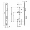 SOTECH BKS Door Lock PC Lock Class 2 Backset 55
