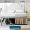 Jilboo Wrap Around Bed Skirt 16" Drop, Queen Size, Warm