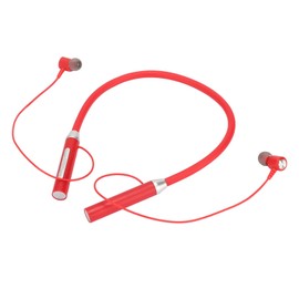 BT 5.2 Nackenbügel Ohrhörer, Kabellose Magnetische Kopfhörer, IPX5 Wasserdichter Stereo Ergonomischer Verbesserter Bass Sportkopfhörer mit Multifunktionstasten Zum Trainieren (Rot)