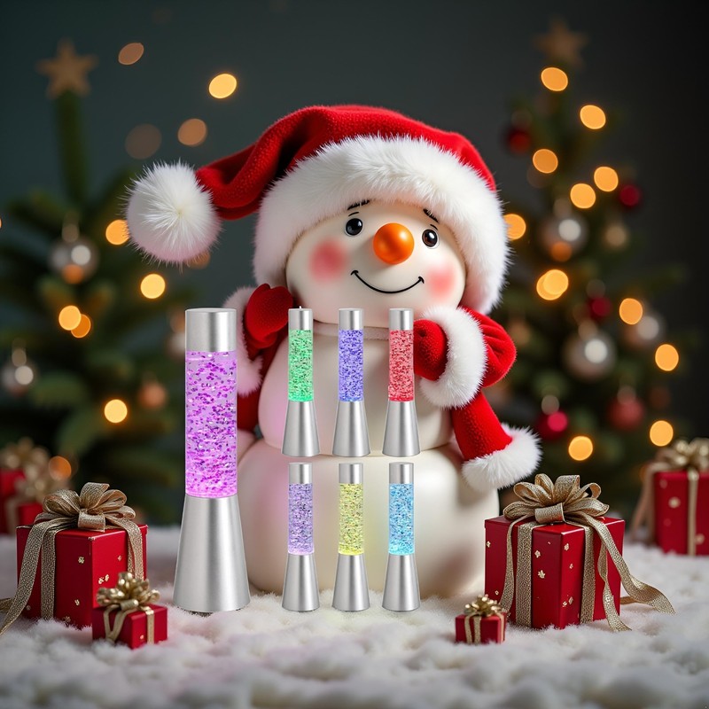 Lightahead® 13" Glitter Glow LED RGB Motion Sparkle Lamp with