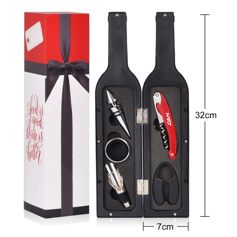 Kato Tirrinia 5 Pcs Wine Accessories Gift Set, Wine Opener