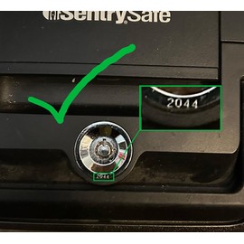 Sentry Safe Keys Cut from 2001 to 2100 Tubular Keys Black Tops Dark Engraved Vertikee(TM) (2006)