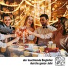 hellum 835014 50-Bulb Mini Fairy Lights, Indoor Power-Operated Transparent Warm