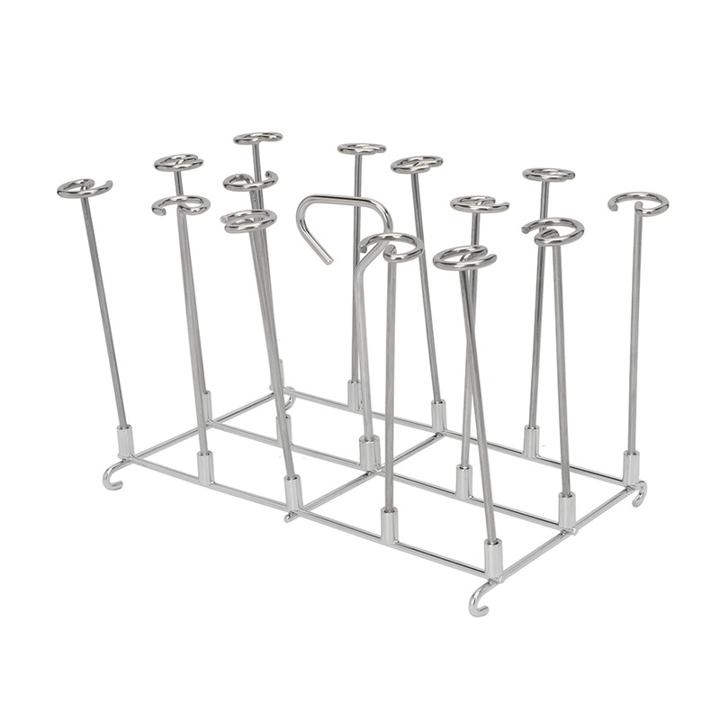Fryer Skewer Stand Uniform Cooking Rust Resistance Stainless Steel Vertical