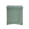 Powell Parnell Wood Side Table in Teal Blue