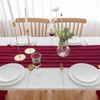 AOKSUNOVA Table Runner Chiffon Bordeaux Red 70 x 400 cm