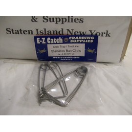 E-Z Catch 5-Pack, USA Made Stainless Steel Crabbing Bait Clips