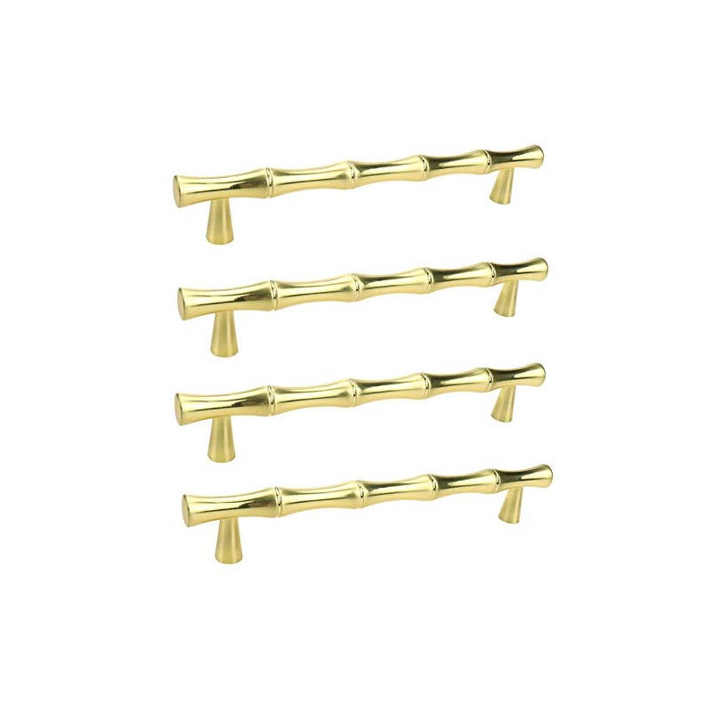 Bitray 4PCS Drawer Pulls 5 Inch Hole Center Gold Dresser