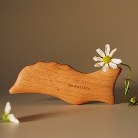 Aromatica Beachwood Massage Tool for Healthy Face & Body Line Management