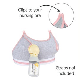 Bravado Designs Sustainable Clip and Pump Hands-Free Pumping Accessory | Dove Heather | M