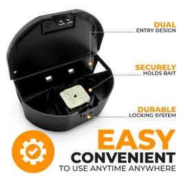 8 Pack - Mouse Bait Stations – Mice, Chipmunk or Small Rodent Traps – Reusable Indoor Rodent Control