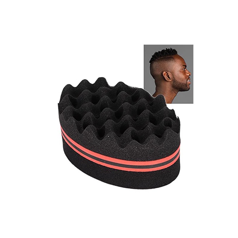 Cepillo de Esponja para Cabello Rizado, Herramienta de Peinado Afro