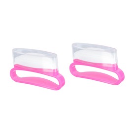 Baluue 3pcs Sheepskin Nail Polishing Brush for Professional Manicure Material Curved Design for Comfortable Use for Nail Care and Cleaning