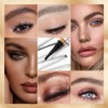 Paquete de 2 Lápices de Cejas Microblading Nuevos 2026, Impermeables,