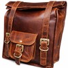 american blue Leather Motorcycle Saddle Bag Tool Bag Brown