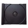 Protected CD Tray for Empty CD Box Black