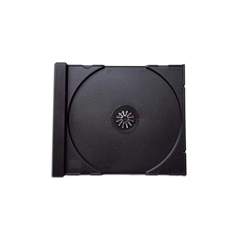 Protected CD Tray for Empty CD Box Black