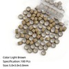 Vlasy 100Pcs 5mm Silicone Lined Micro Ring Beads for Hair
