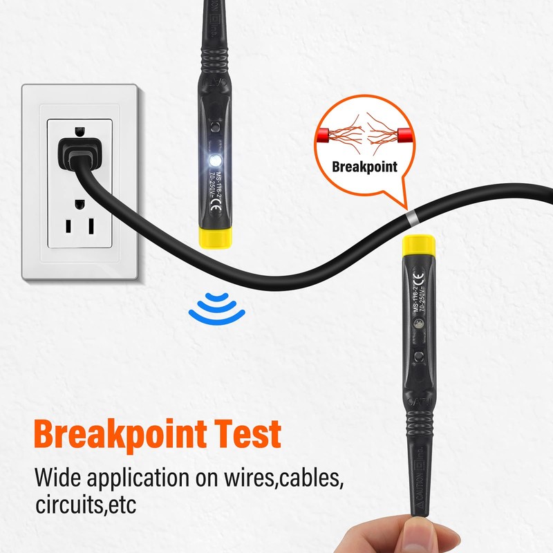 MEET MS-118-2 Multifunction Digital Voltage Tester Pen with White LED