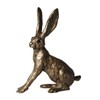 Ted Hare Alarmed Bronze sculpture 16cm - sculptor Thomas Meadows