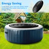 4.75 FT Inflatable Hot Tub Cover with Handle,Energy Saving Lid