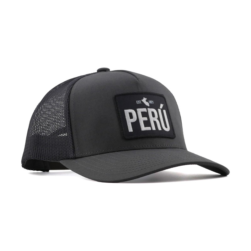 PeruCoUSA Peru Est 1821 Hat — Trucker Mesh Snapback Patch