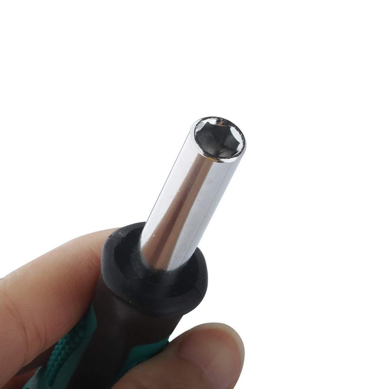 6.35mm Mini Short Screwdriver Handle Magnetic Bit Holder Extension 1/4