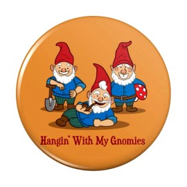 Fashion Jewelry GNOME FUNNY WORDS FRIEND GANG Photo Art Charm Pendant GERMAN Silver 20" Necklace