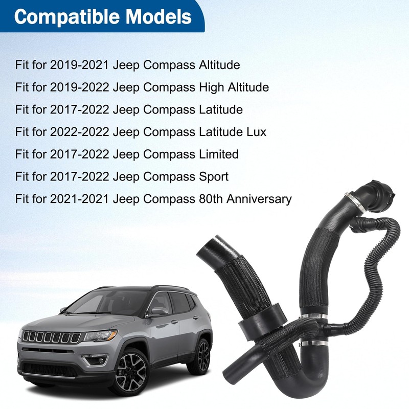 Panwarmoll Engine Radiator Coolant Outlet Hose Fit for Jeep Compass