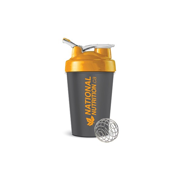 National Nutrition Shaker + Mixer Ball & Carrying Toggle (Orange BPA Free) - 450ml