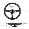 RASTP Deep Dish Steering Wheel With Short Hub Adapter Boss