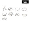 TseenYi Boho Vintage Rings Set Silver Leaf Evil Eye Knuckle
