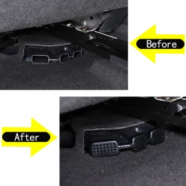 klend-cartrim Accessories Seat Below Air AC Outlet Vent Cover For Toyot Tundra 2022-2023 US