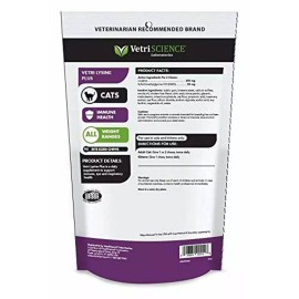 BioHelath Solutions VetriScience - Vetri Lysine Plus, Immune Support Supplement for Cats (90 Chews)