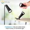 OttLite 3-in-1 Rechargeable Task Lamp - ClearSun LED Technology -
